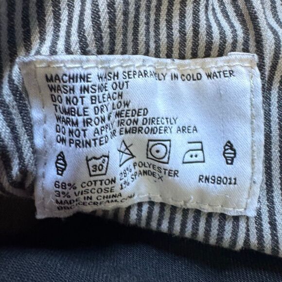 Icecream Jade Black Jeans Size 32 Blue Running Dog Graphic Distressed Streetwear - Picture 15 of 16